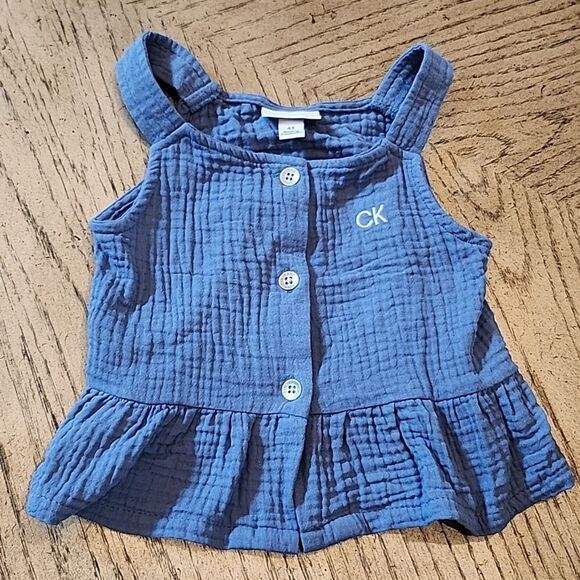 Blue tank top size 4T Calvin Klein - Picture 1 of 4